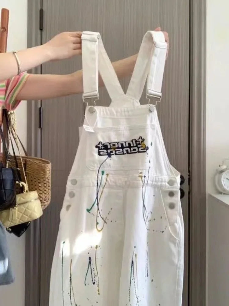 Salopette Bianca Jeans