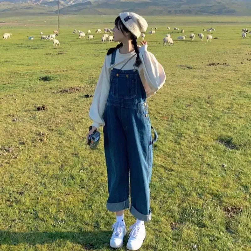 Salopette Jeans Larga
