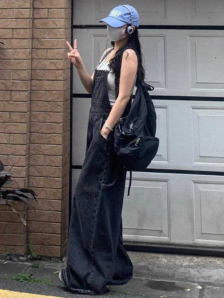 Salopette Nera Donna