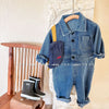 Salopette Jeans Lunga Bambina