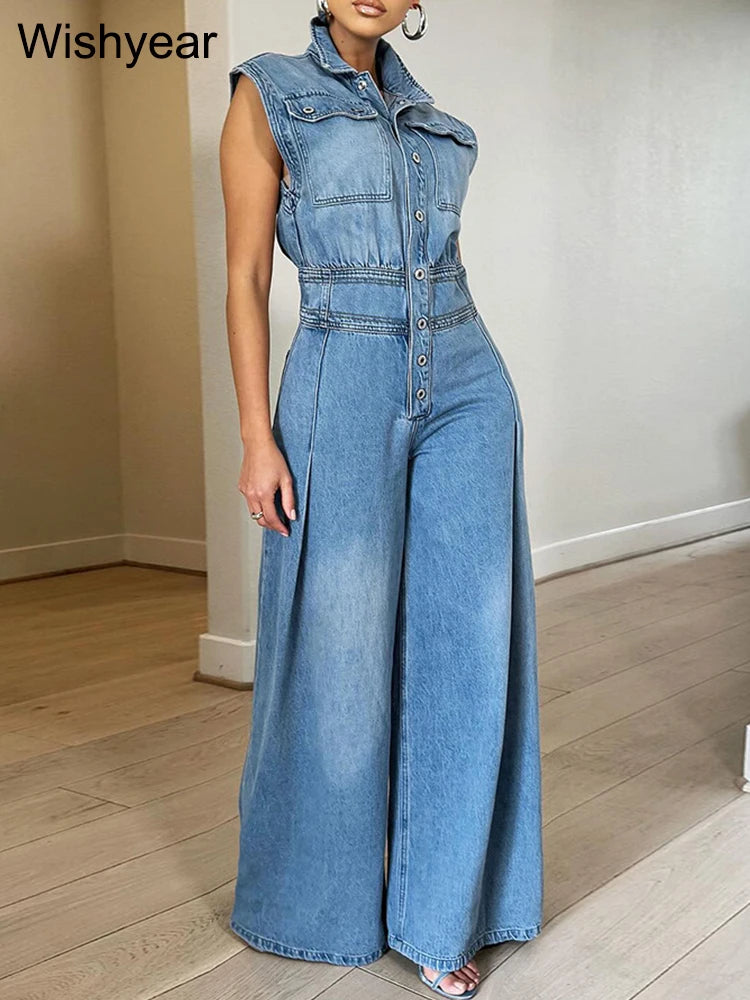 Salopette Jeans Baggy