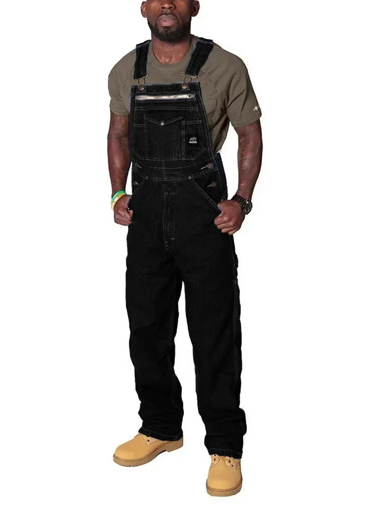 Salopette Jeans Uomo Da Lavoro