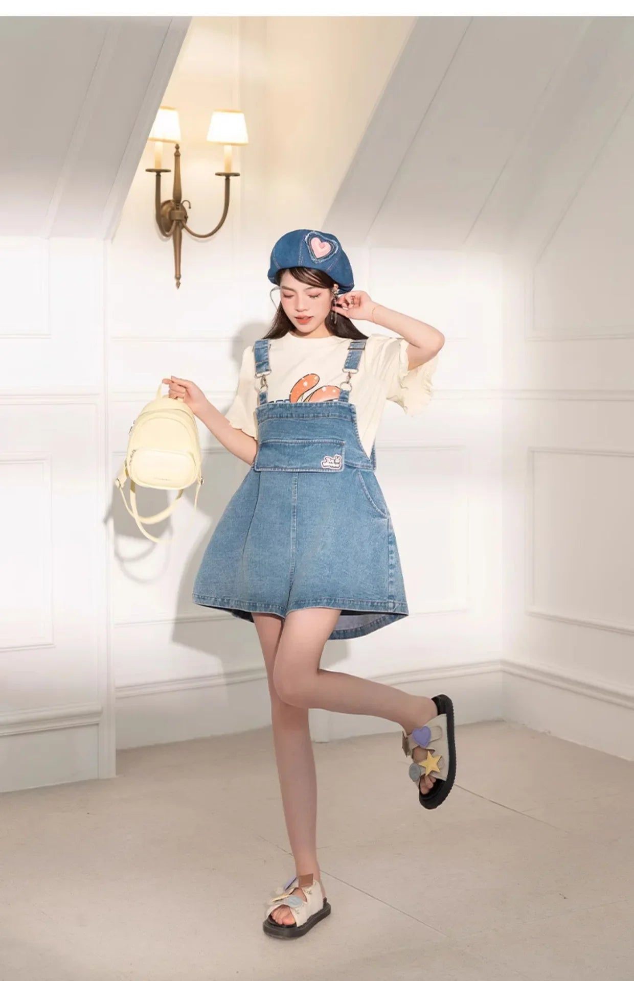 Salopette Jeans Leggero Donna