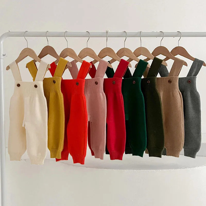 Salopette A Maglia Per Neonato