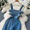 Salopette Jeans Lunga Donna