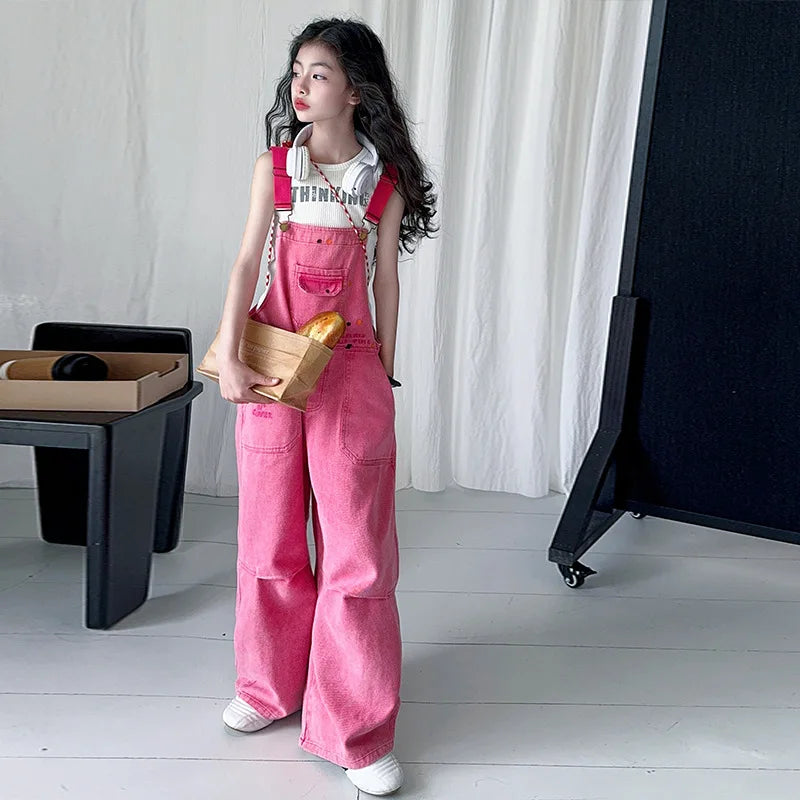 Salopette Rosa Bambina