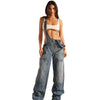 Salopette Jeans Con Gonna