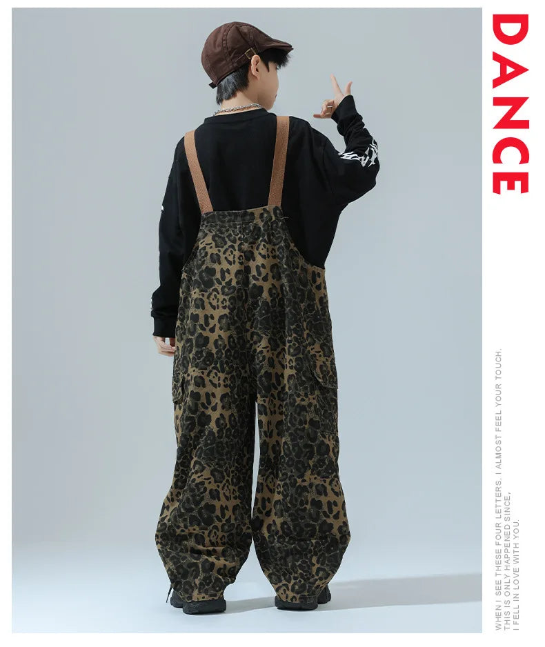 Salopette Ragazzo Leopard