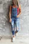 Salopette Jeans Strappati