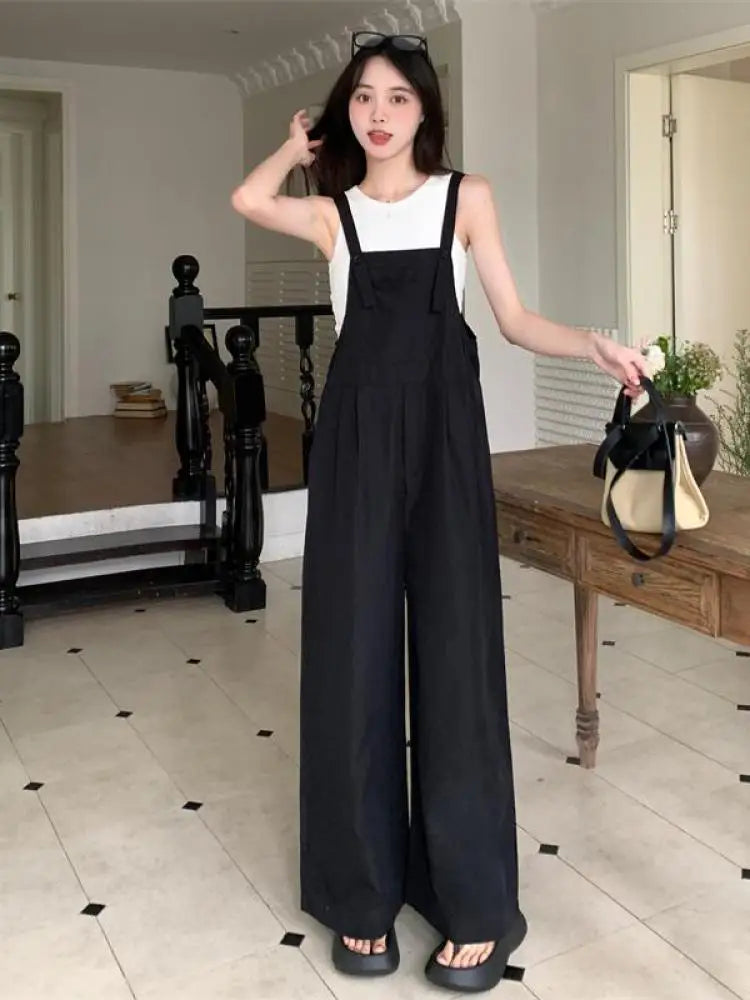 Salopette Nera Cotone