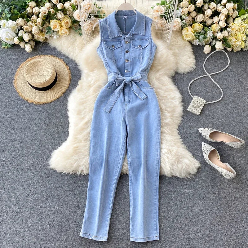 Outfit Salopette Jeans Donna