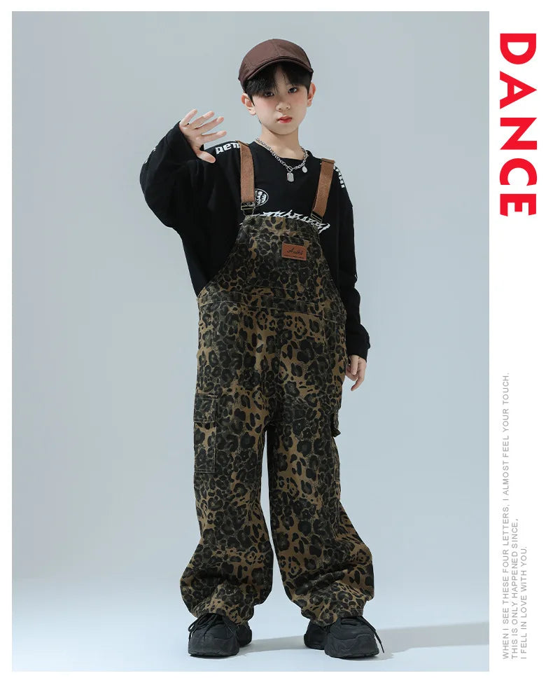 Salopette Ragazzo Leopard