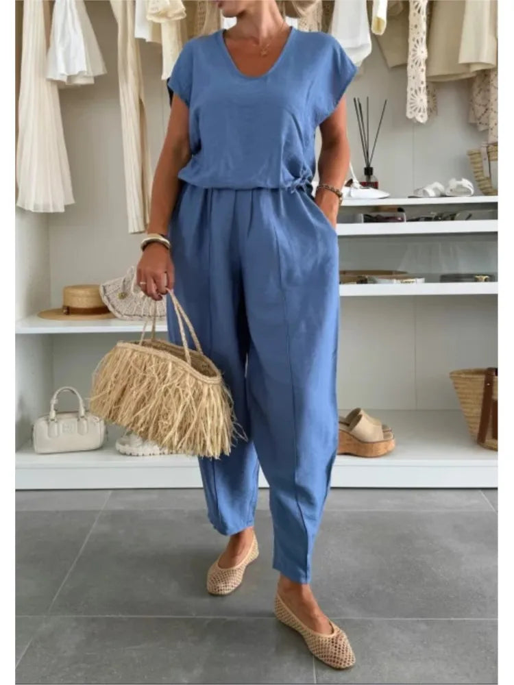 Salopette Donna Tessuto