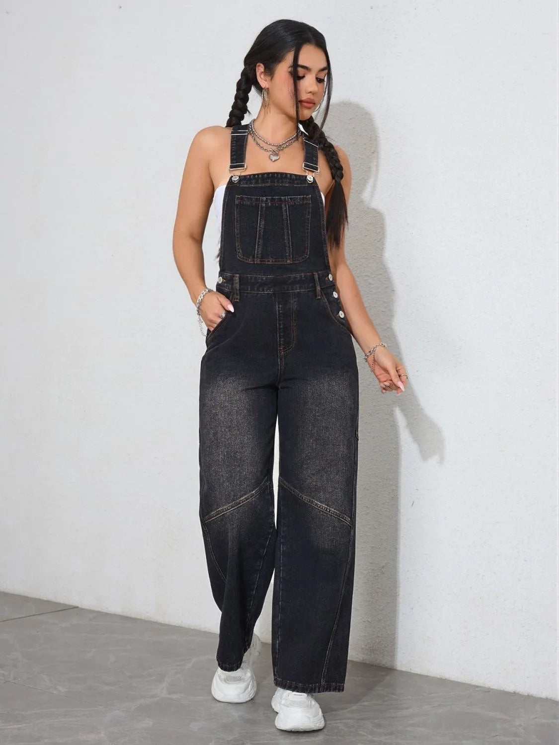 Salopette Donna Nera