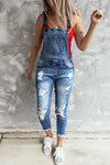 Salopette Jeans Strappati