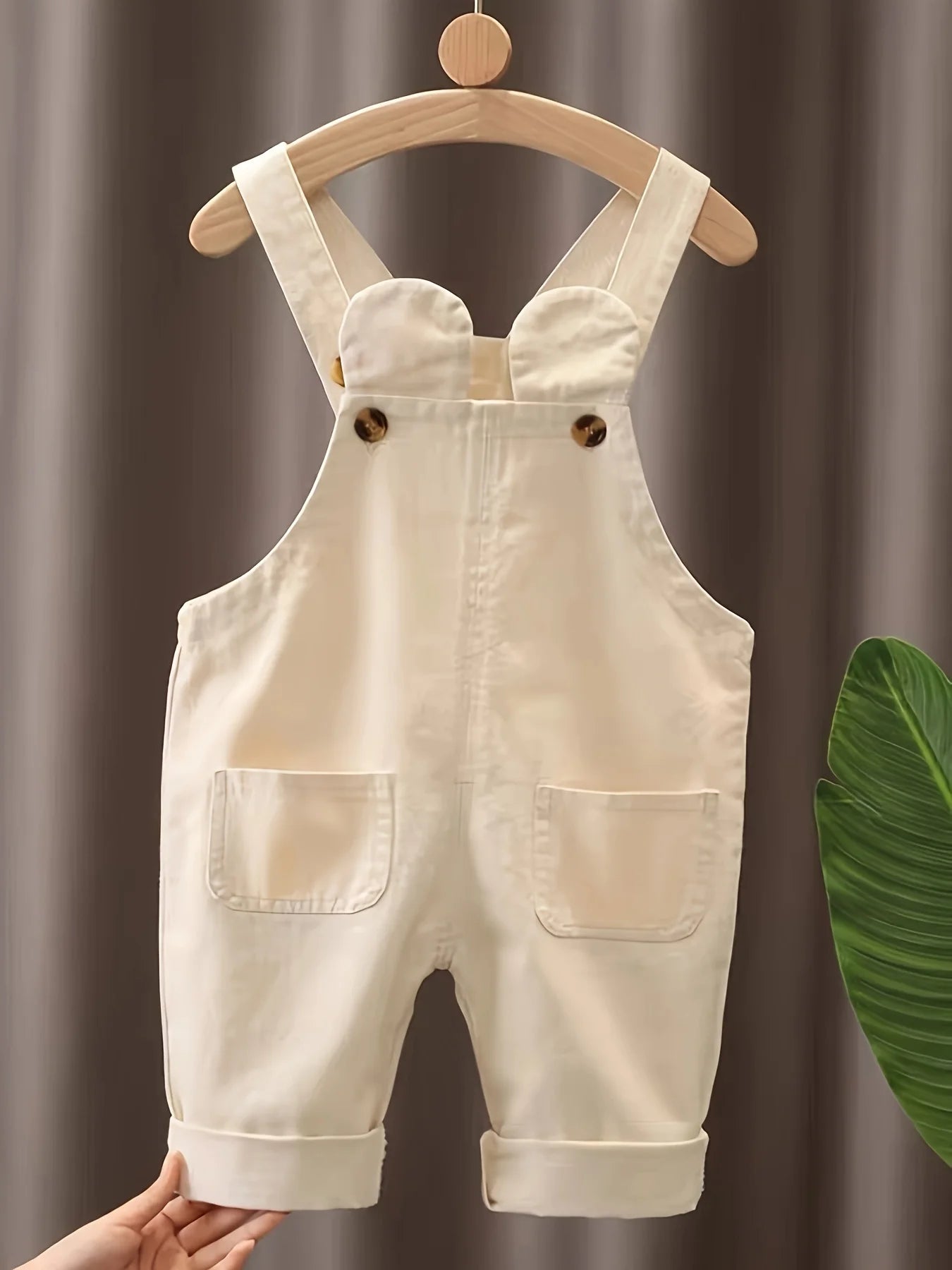 Salopette Bianca Bambina