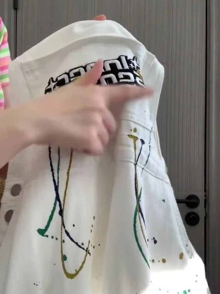 Salopette Bianca Jeans