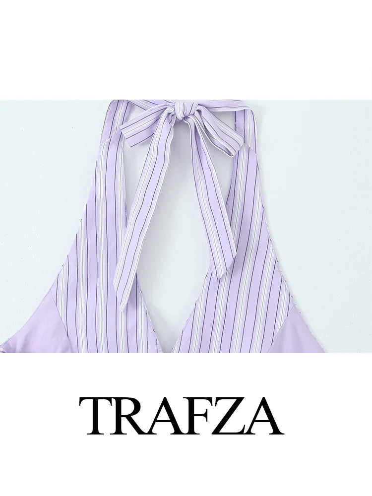 Salopette A Righe Donna