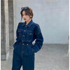 Salopette Jeans Donna Manica Lunga