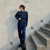 Salopette Jeans Donna Manica Lunga