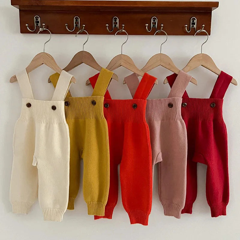 Salopette A Maglia Per Neonato