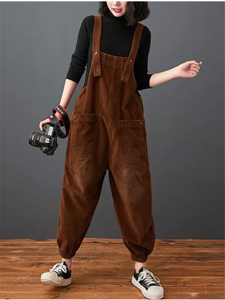 Salopette Velluto A Coste Donna