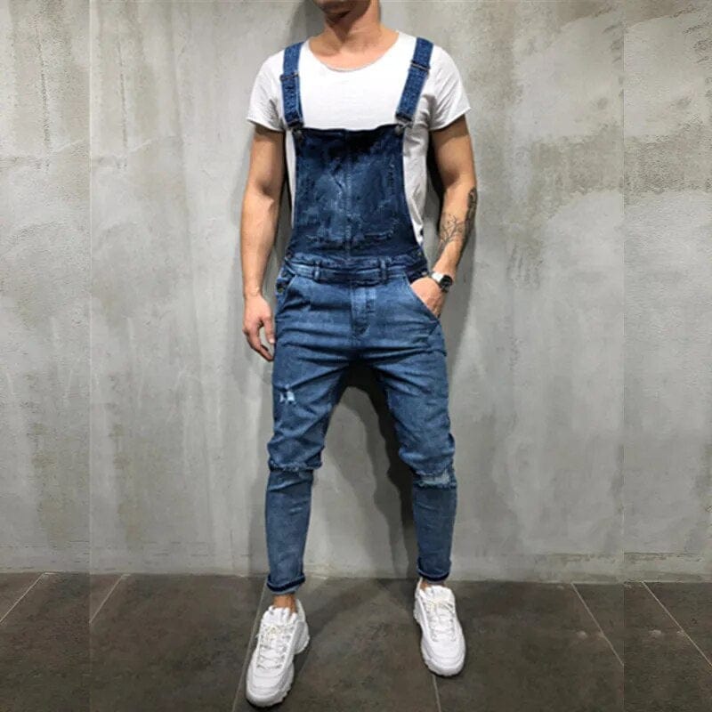 Jeans Salopette Uomo