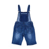 Salopette Jeans Shorts Blu